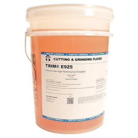 Trim E925-5G Cutting Fluid, E925, Soluble Oil, 5 gal, Pail, Yellow to Amber