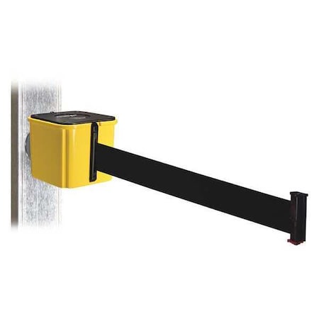 Retracta-Belt WH412YW30-BK-MM Belt Barrier, Ylw, Magnet, Black Belt, 30 ft. L