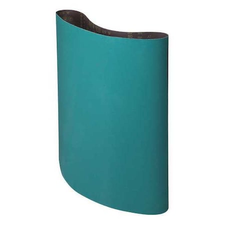 3M 7100027366 Sanding Belt, 37 in W, 60 in L, Coated, Zirconia Alumina, 120 Grit, Fine, 577F, Green