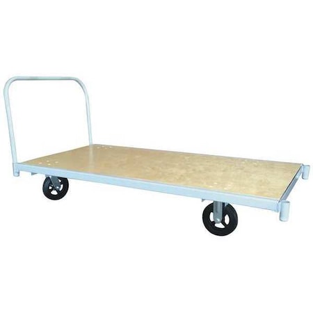 Westward 48XK66 Platform Truck, Gray, Steel, 2,000 lb