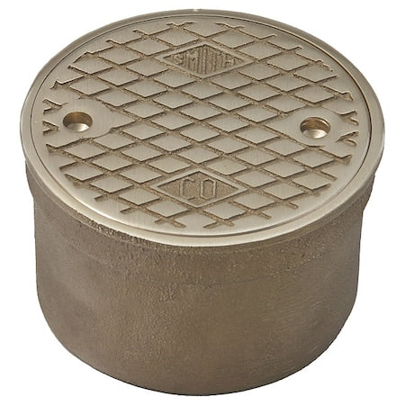 JAY R. Smith Manufacturing 4890C03 FloorCleanout, Bronze, Round, 4-3/4 in Dia
