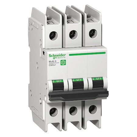 Schneider Electric M9F43308 IEC Miniature Circuit Breaker, MULTI9 Series, 8A, 3 Pole, 240/415/440V AC, 14kA at 240V AC, D