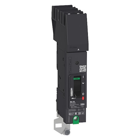 Square D BDA140601 Molded Case Circuit Breaker, POWERPACT B Series, 60A, 1 Pole, 277/480V AC, 25kA at 240V AC, B Curve