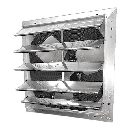 DAYTON 484X40 Shutter Mount Exhaust Fan, 18 in Blade Dia, 1/8 hp, 1 Phase, Variable Speed, 1785 cfm, 115V AC