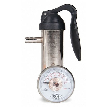 Industrial Scientific 18109565 Gas Cylinder Regulator, SS, CGAC10,0.5lpm