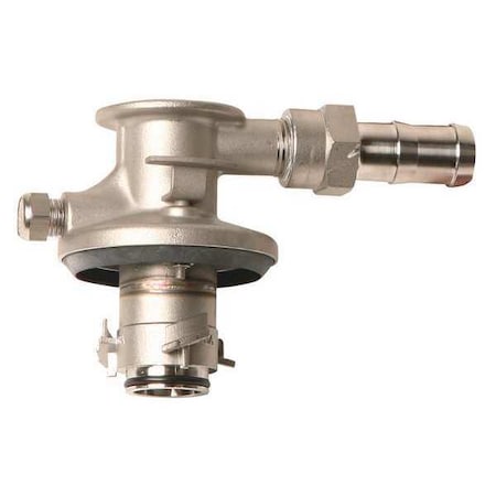 Liquidynamics 195206A Coupler, SSBody, 0Outlet, 3/4 in HoseBarb