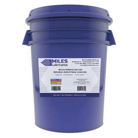 Miles Lubricants M00600203 5 gal Gear Oil Pail 100 ISO Viscosity, 85W SAE, Amber