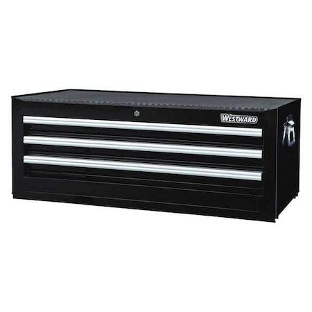 Westward 49EV15 Intermediate Chest, 3-Drawers, Powder Coated Black, 42