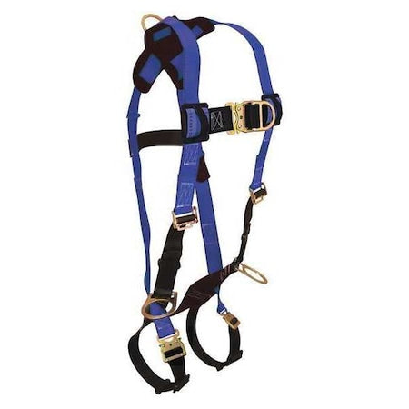 Condor G7023QCFDS Full Body Harness, S, 425 lb., Quick-Connect Chest/ Quick-Connect Leg Straps