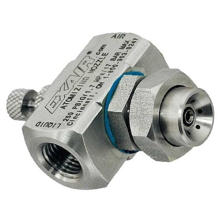 Exair ER1020SS Atomizing Spray Nozzle, 2.5 to 7.5 gph