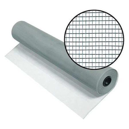 Phifer 3007619 Door and Window Screen, Galvanized Steel, 24 in W, 100 ft L, 0.009 in Wire Dia, Gray
