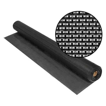 Suntex 3004043 Screen, Roll, 100 ft L, 6 ft W, Black