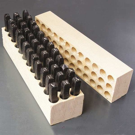Young Bros Stamp Works 06361 Steel Stamps Set, 2-5/8
