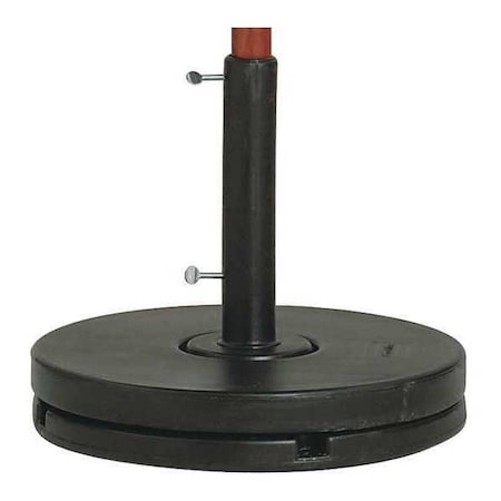 Grosfillex US607017 Umbrella Base, 20 in Dia, Black