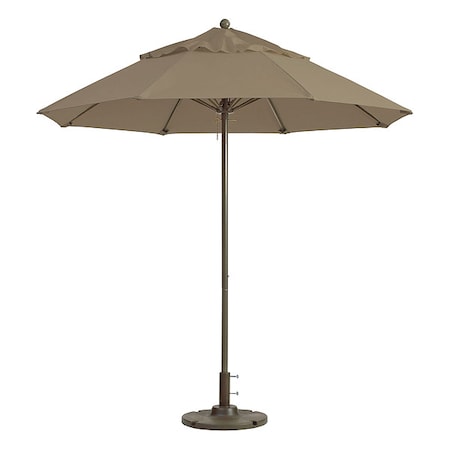Grosfillex 98818131 Windmaster Umbrella, 9 ft., Taupe
