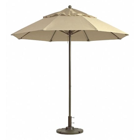 Grosfillex 98820331 Windmaster Umbrella, 9 ft., Khaki