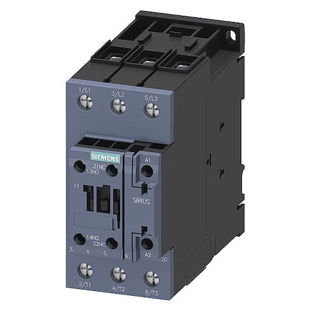 Siemens 3RT20361AL20 IECPowerContactor, Non-Reversing, 230V AC
