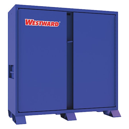 Westward 499N09 Jobsite Box Cabinet, Blue, 48.3 cu ft, 60