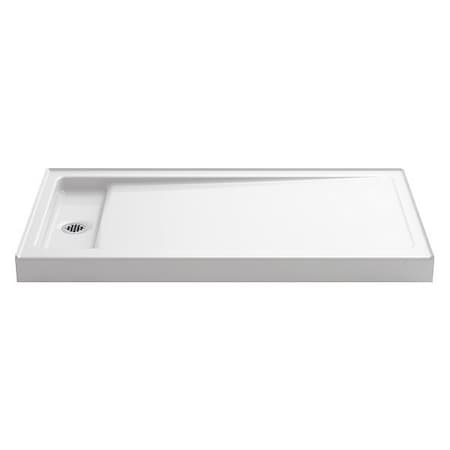 Kohler K-9163-0 Shower Base, Cast Iron, White, 4