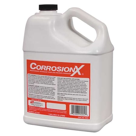 Corrosionx 94004 Corrosion Inhibitor, Wet Lubricant Film, 1 gal, Jug, 200 Degrees F Max Op Temp