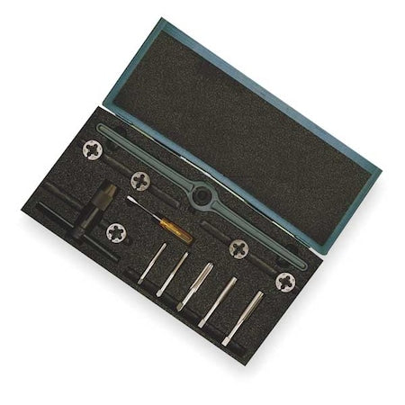 CLE-Line C00518 13PC 1/4-20 - 1/2-13 UNC HSS Plug Hand Tap and Carbon Round Adjustable Die Set Cle-Line