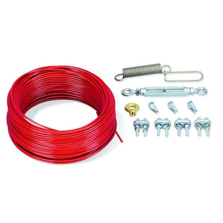 Telemecanique Sensors XY2CZ9325 Cable Kit, 83 ft L, Plastic Coated Steel