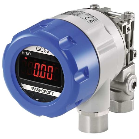 Ashcroft GC527F0242CD4IW Differential Pressure Transducer, 4 In WC
