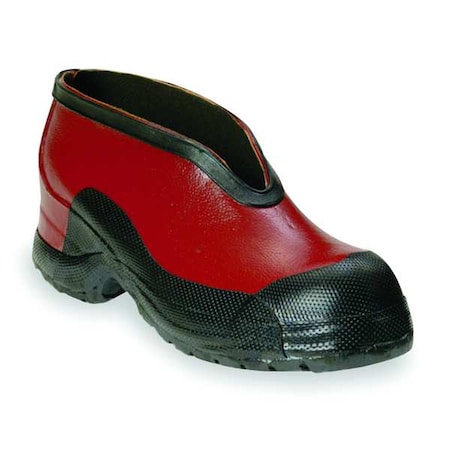 Salisbury 51508 9 Overshoe, Electrical, Slip On, Rubber, Ankle Height, Red, 9