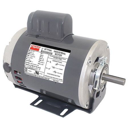 DAYTON 5FTT0 Capacitor-Start General Purpose Motor, 1/2 hp, 1/7 hp HP, 115V AC Voltage, 56 Frame