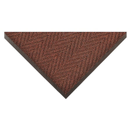 Notrax 118S0046BR Entrance Mat, Polypropylene, 3/8 in Thick, Brown, 4 ft W x 6 ft L
