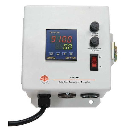 Tempco PCM10008 Temp Control Panel, Univ, 480V, 48A, 0-2400F