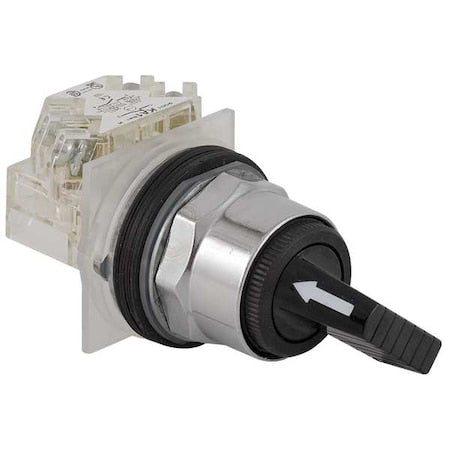 Schneider Electric 9001KS11FBH2 SelectorSwitch, Non-Illum, 2Pos, 30 mm, Black