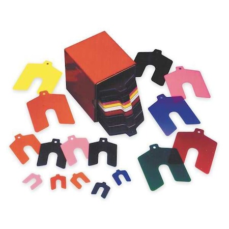 Precision Brand 42905 Slotted Shim Assortment, tabbed, 170 pcs