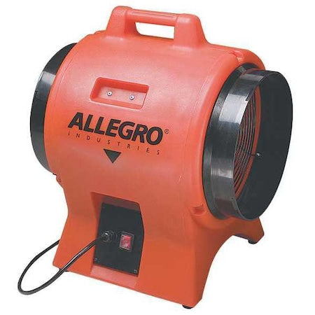 Allegro Industries 9539-12DC Confined Space Fan, Orange, 14
