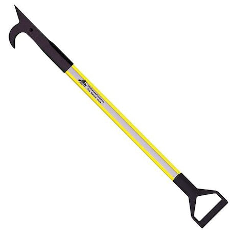 Leatherhead Tools DBY-8AH-D American Hook, 8 ft. Dog Bone Pole, HiViz Yellow, D-Handle