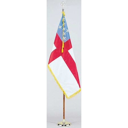 Nylglo 102100 Episcopal Flag Set W/base, Nylon