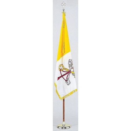 Nylglo 101800 Papal Flag Set W/base, Nylon