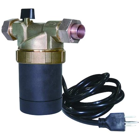 Goulds E1-BCUVNNNW-01 Hot Water Circulating Pump, 1/150 hp, 100 to 240, 1 Phase, Union Connection