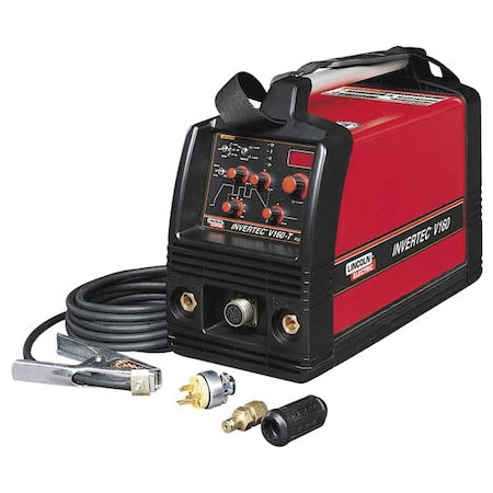 Lincoln Electric K1845-1 TIG Welder, Invertec V160-T Series, 115V AC, 230V AC, 160 Max. Output Amps, 90A at 13.6V Rated