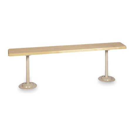 Lyon PP5810 Locker Room Bench, 6 ft Wide, Putty
