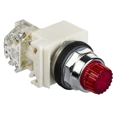 Schneider Electric 9001K2L38LRRH13 Illuminated Push Button, Extended, Momentary Action, Not Applicable Release, Illuminated