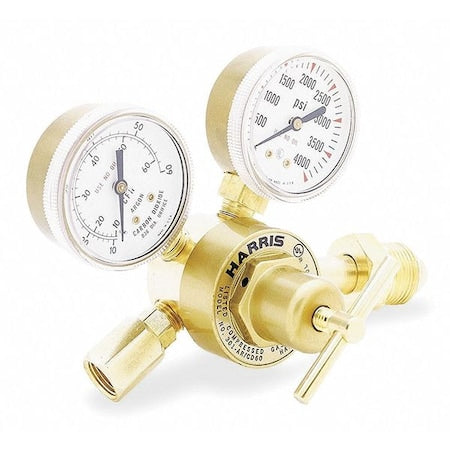 Harris 301-CD60-320 Flow Gauge Regulator, Carbon Dioxide, Single Stage, 0.825