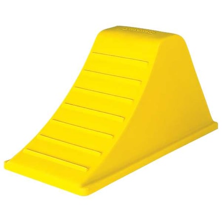 Checkers AT3514-AC-Y Wheel Chock, 12-1/4 In H, Urethane, Yellow