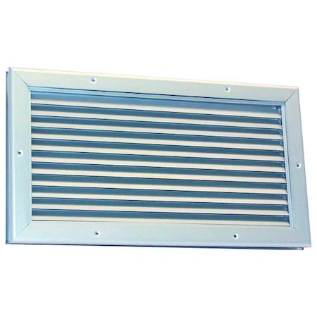 DAYTON 5NKL3 Door Louver, 18-1/4 H, 18-1/8 W, Aluminum