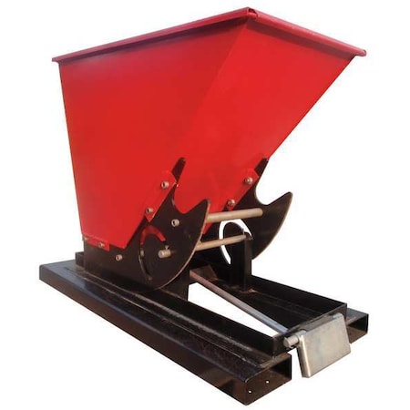 DAYTON 5PKG1 Self Dumping Hopper, 1/3 Cu Yd, 6000 Lb