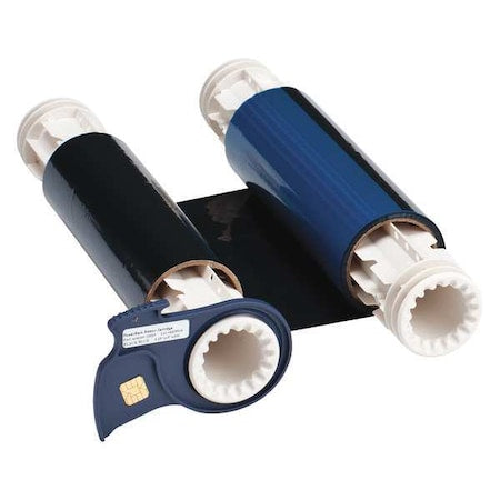 Brady 13525 Two-Color Printer Ribbon, Black/Blue, 200ftL