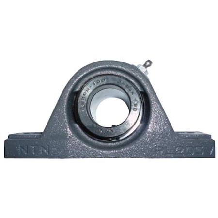 NTN UELPL-2.1/4M Pillow Block Bearing, Cast Iron Housing Material, Eccentric Locking Collar, Ball, 2-1/4 in Dia, Alloy Steel