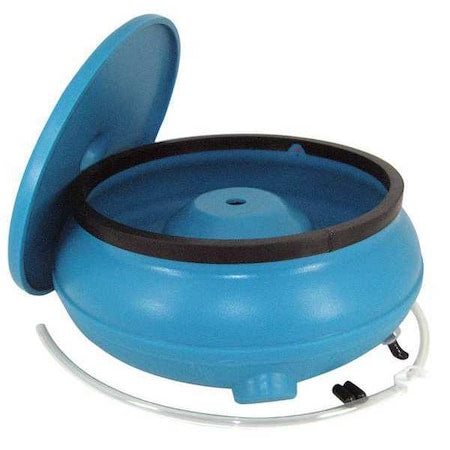 Raytech 23-032 Vibratory Tumbler Bowl and Lid, 17In Dia.
