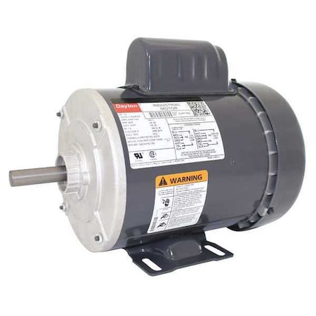 DAYTON 5UKF1 Capacitor-Start General Purpose Motor, 1/2 hp HP, 115/208-230V AC Voltage, 56 Frame