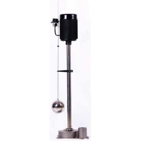 DAYTON 5URJ7 Pedestal Sump Pump, 8 ft, 43 in, 120V AC